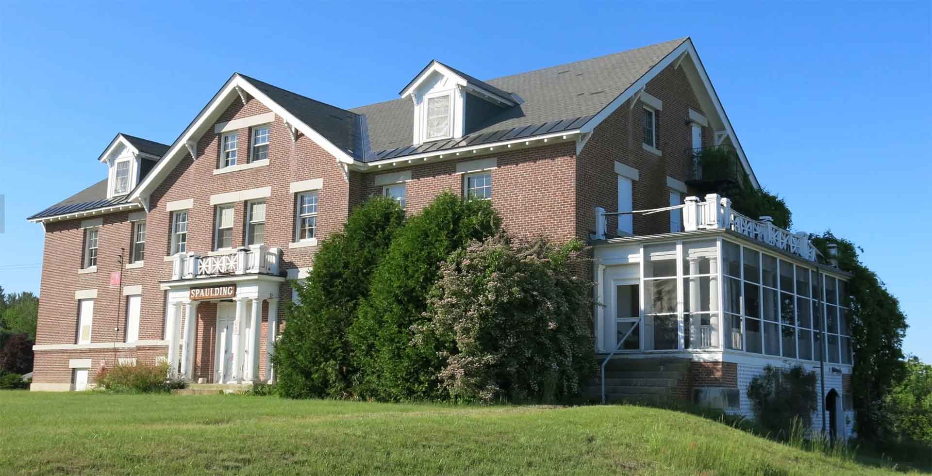 A brick building on the Laconia State School campus